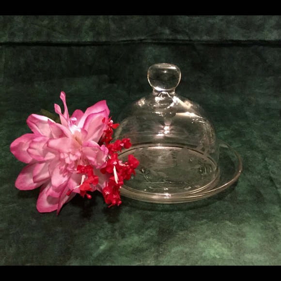 6pc Crystal Floral Pattern Decanter Set - Picture 6 of 8